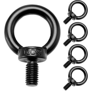 Ringschraube / Ringöse  M10 schwarz Edelstahl